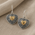 Vintage Bohemian Heart Earrings