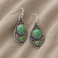 Vintage Boho Stone Drop Earrings