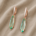 Vintage Marquis Cut Crystal Earrings
