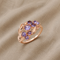 Violette Pearl Cluster Ring