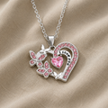 Graceful Necklace with Heart Pendant