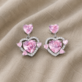 Graceful Pink Drop Earrings